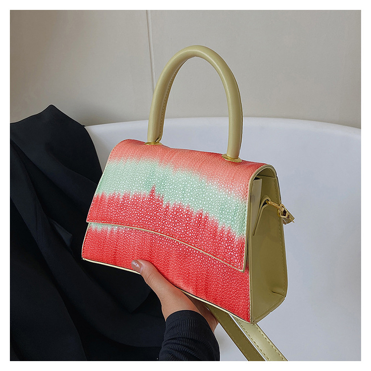 Stitching Colorful Handbag
