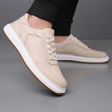 TOP-GRAIN COWHIDE MEN'S CASUAL SHOES 1550OW