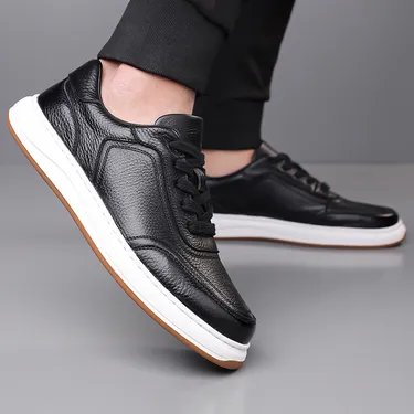 TOP-GRAIN COWHIDE MEN'S CASUAL SHOES 1550b