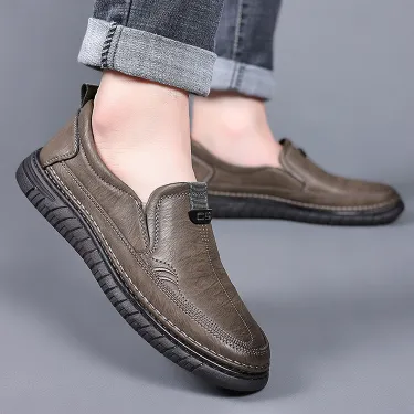 VERSATILE SOFT LEATHER CASUAL SHOES 0806Kh