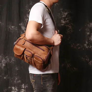 GENUINE LEATHER CROSSBODY BAG GB-0201