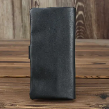 GENUINE LEATHER BIFOLD LONG WALLET MR6018B