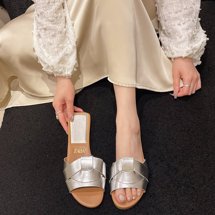 FOREIGN TRADE LARGE SIZE WOMEN SLIPPERS 0723S