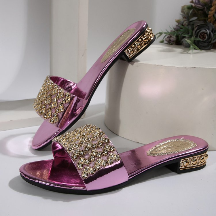 RHINESTONE FASHION LOW-HEEL FLATS US1000-76Pp
