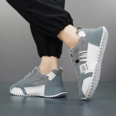 HEIGHT-INCREASING BREATHABLE CASUAL SHOES H456WLIME