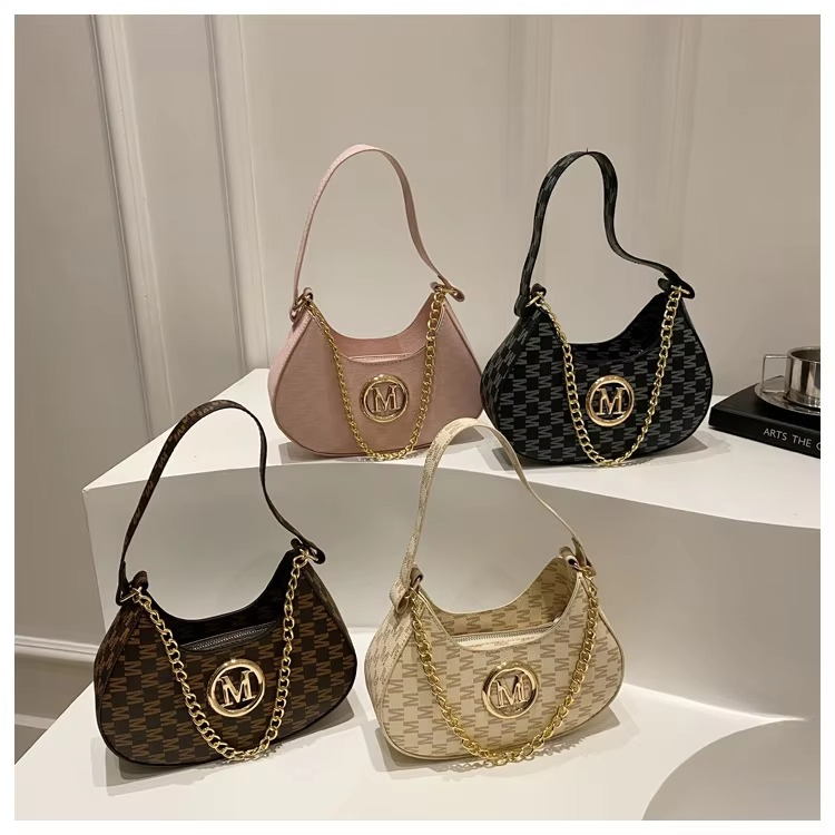 Stylish Printed High-End Crescent Bag