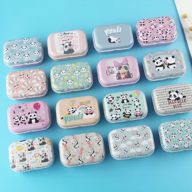 Panda Mini Metal Jewelry Storage Box