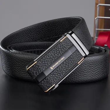 HIGH-END AUTOMATIC BUCKLE LEATHER BELT GB-H042Style-1