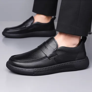 RETRO BREATHABLE GENUINE LEATHER SHOES GB-2558