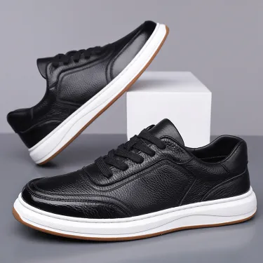 TOP-GRAIN COWHIDE MEN'S CASUAL SHOES GB-1550
