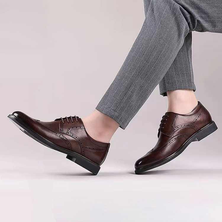 BRITISH STYLE CARVED POINTED SHOE GB-5668
