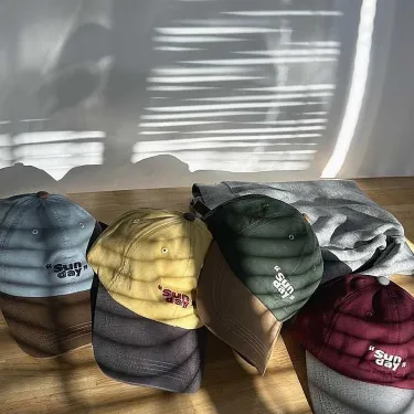 Korean Color-Block Baseball Cap – Retro & Sun-Protected