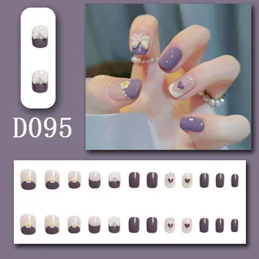 Fashion Nail Art Fake Nails ( D Series) 24 pcs
