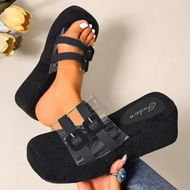High-heeled Slippers For Women