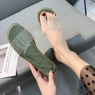 Women's Korean Style Transparent Sandal