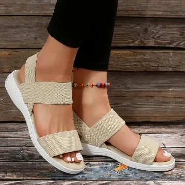 Elastic Band Casual Sandals for Women