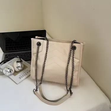 Women's PU Zipper Shoulder Bag 