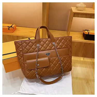 PU Leather Zipper Chain Crossbody Bag