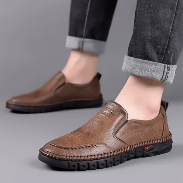 MEN'S PU SLIP-ON BUSINESS SHOES
