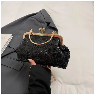 Women Sequin Small Square Bags
