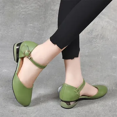 heeled Strappy Round Shoes