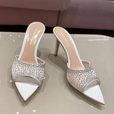 WOMEN’S BEAUTIFUL STILETTO RHINESTONE HIGH HEEL