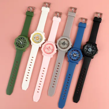 ColorMix Sports Analog Kids’ Watch – Soft Silicone Strap Edition