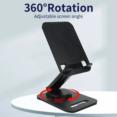 Jmary MK 62 Adjustable Desktop Mobile and 360 Degree Rotating Tablet Holder Sturdy Hands Free Stand