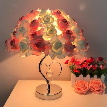Decorative Rose Table Lamp