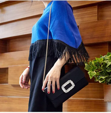 Simple Fashion Diamond Square Clutch