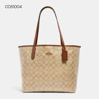 Coach City Tote Bag In Signature Canvas
