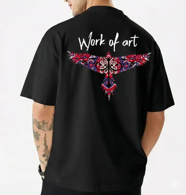 Men's Stylish Premium Drop Shoulder - Black