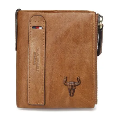 TOP LAYER COWHIDE LEATHER SHORT WALLET GB-2010
