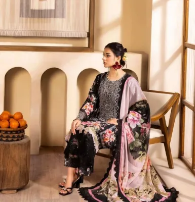 ADAN'S LIBAS - CHANTELLE PRINTED LAWN UNSTITCHED - 3