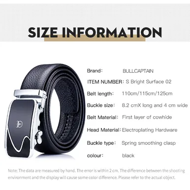 GENUINE LEATHER AUTOMATIC BUCKLE BELT GB-BC2589