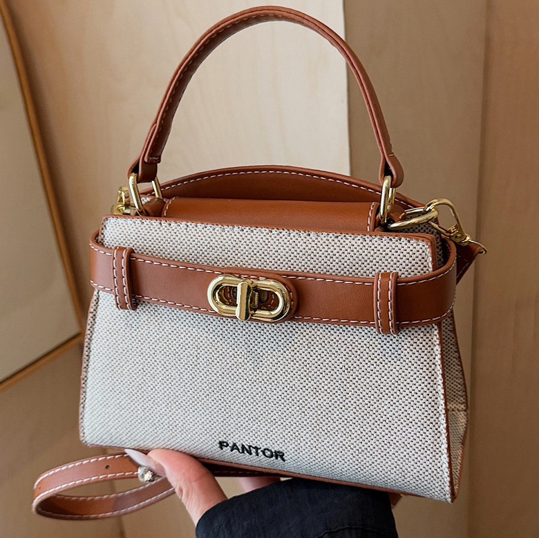 VERSATILE COLOR-BLOCKED WOMEN BAG GB-7931Br