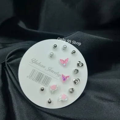 Trendy Stylish Small Stud Earrings Set 