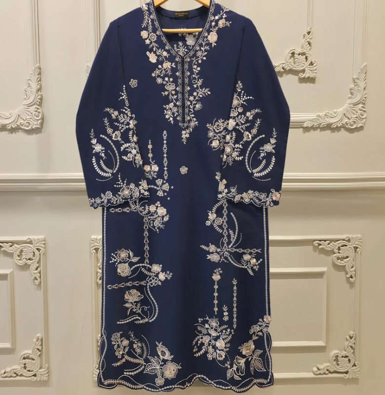 AGHANOOR -2 Piece - Embroidered Cambric Suit S115539