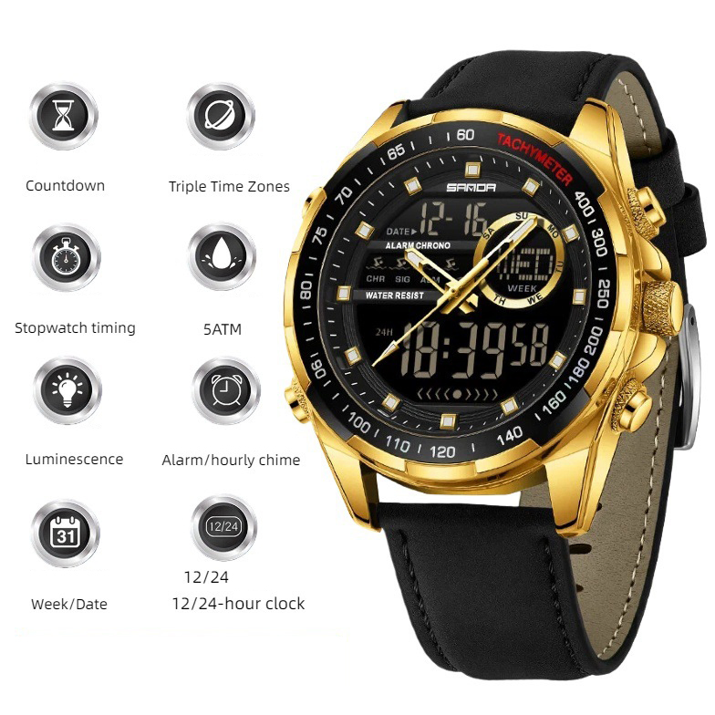 SANDA QUARTZ GB-S6318BG