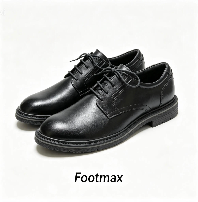 Men's Classic Lace-Up Derby Shoes – Leather Oxford Style