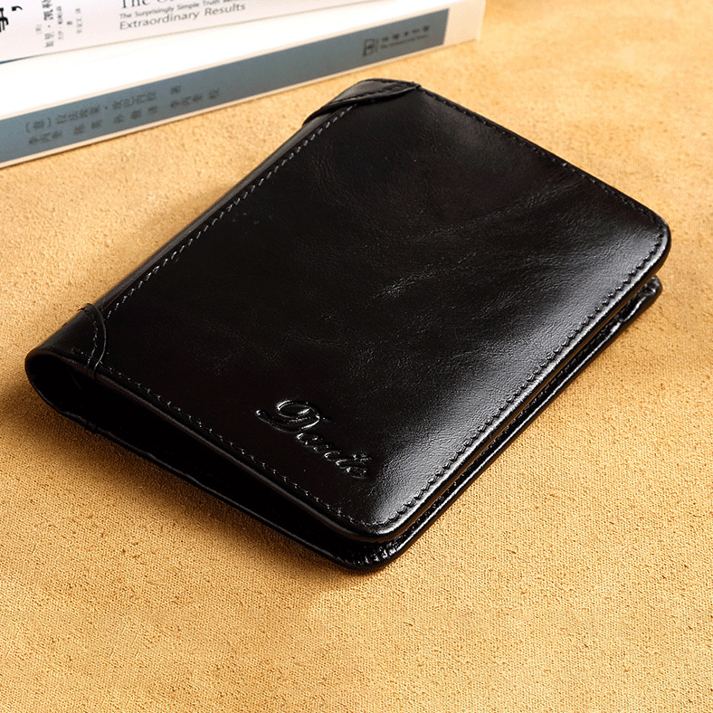 GENUINE LEATHER BIFOLD SHORT WALLET GB-DB922B