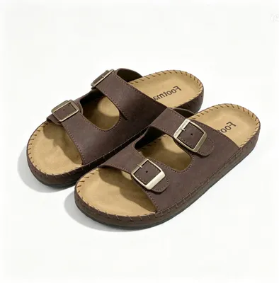 Men's Black Open-Toe Sport Sandal with Back Strap | Lightweight Daily Wear Footwear