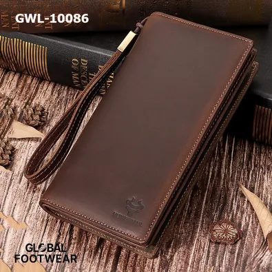 Genuine Leather Men's Rfid Clutch Bag