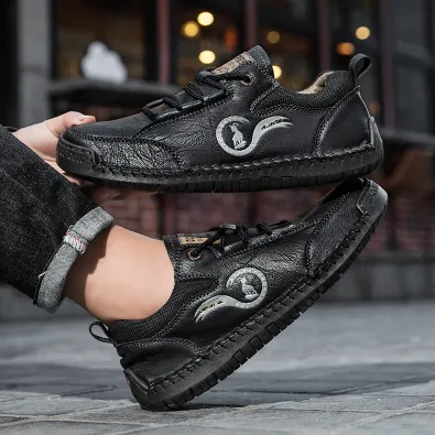 CROSS-BORDER LOW-TOP  FLAT LEATHER SHOES GB-2902