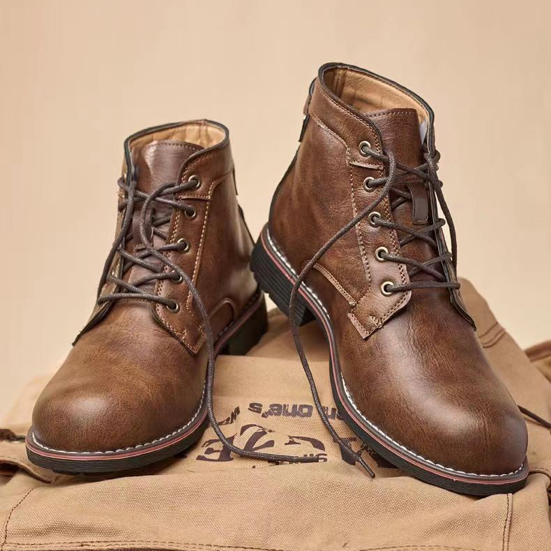 MARTIN STYLE RETRO MOTORCYCLE BOOTS GB-6078