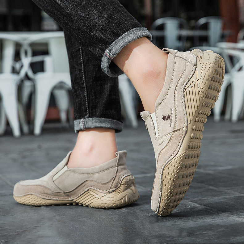 VERSATILE LOW-TOP GENUINE LEATHER CASUAL SHOE GB-9913