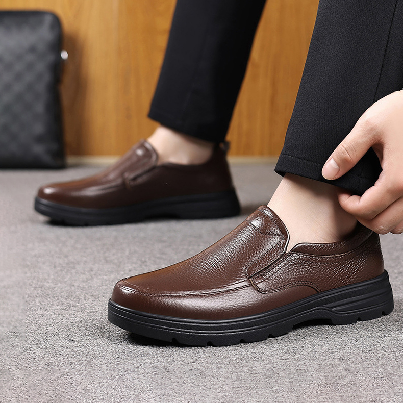 BRITISH STYLE GENUINE LEATHER CASUAL SHOES GB-0917