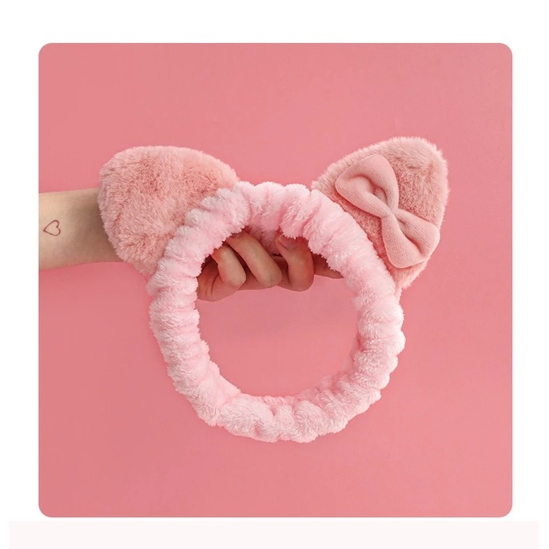 Cute Plush Cat Ear Headband (1 Pc)