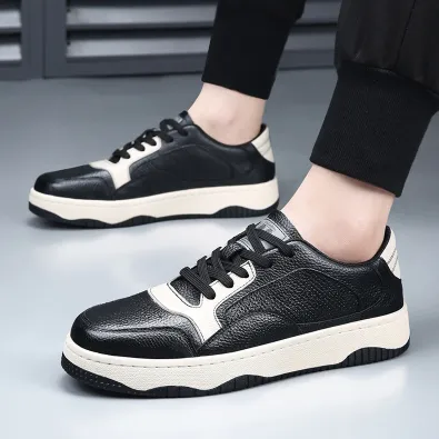  RETRO GENUINE LEATHER CASUAL SNEAKERS GB-7732