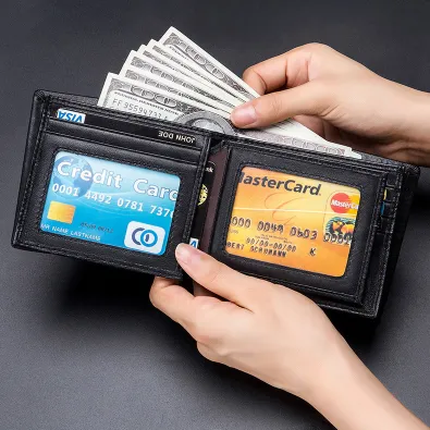 GENUINE LEATHER MULTI-FUNCTIONAL SHORT WALLET GB-0200B